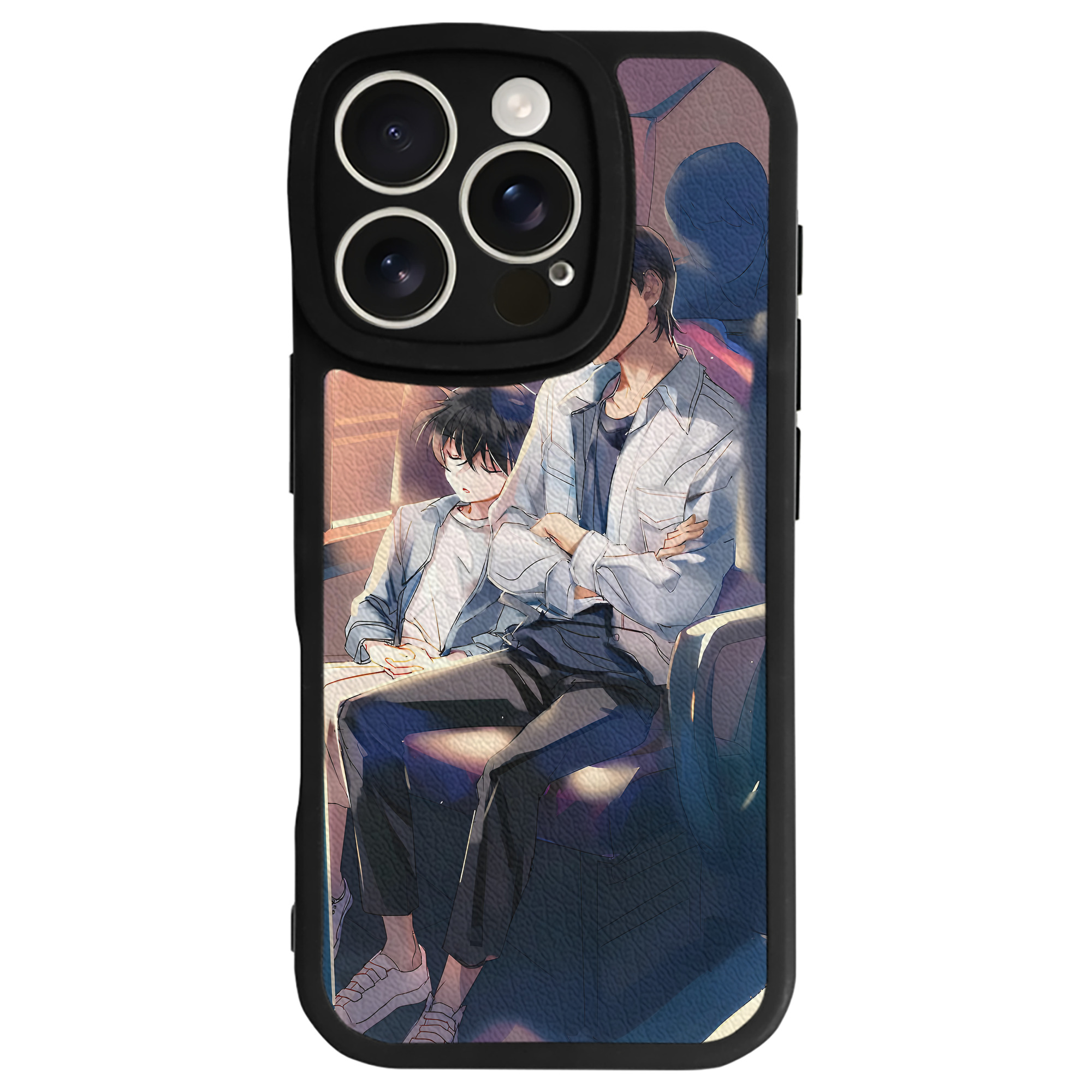 （画像用） 名探偵コナン Detective Conan 【iPhone 16シリーズ対応】シリコンスマホケース（レザー調） 材質：シリコン